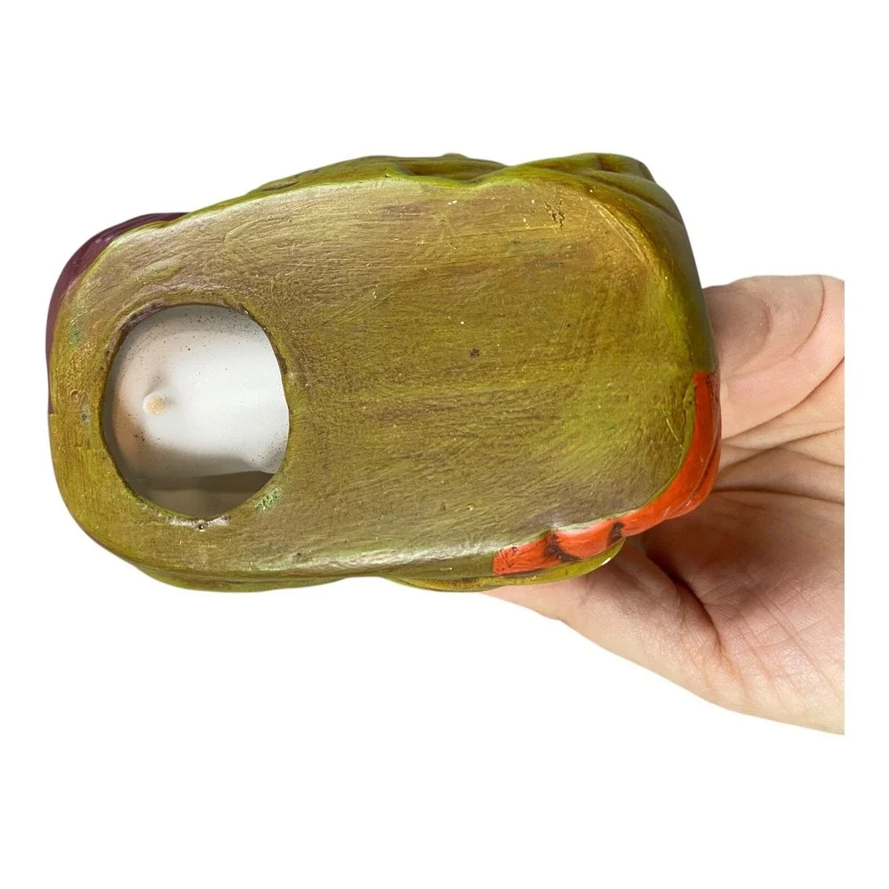 Vintage‎ 70s Retro Ceramic Corn Celery Napkin Holder Veggie Kitchen Decoration